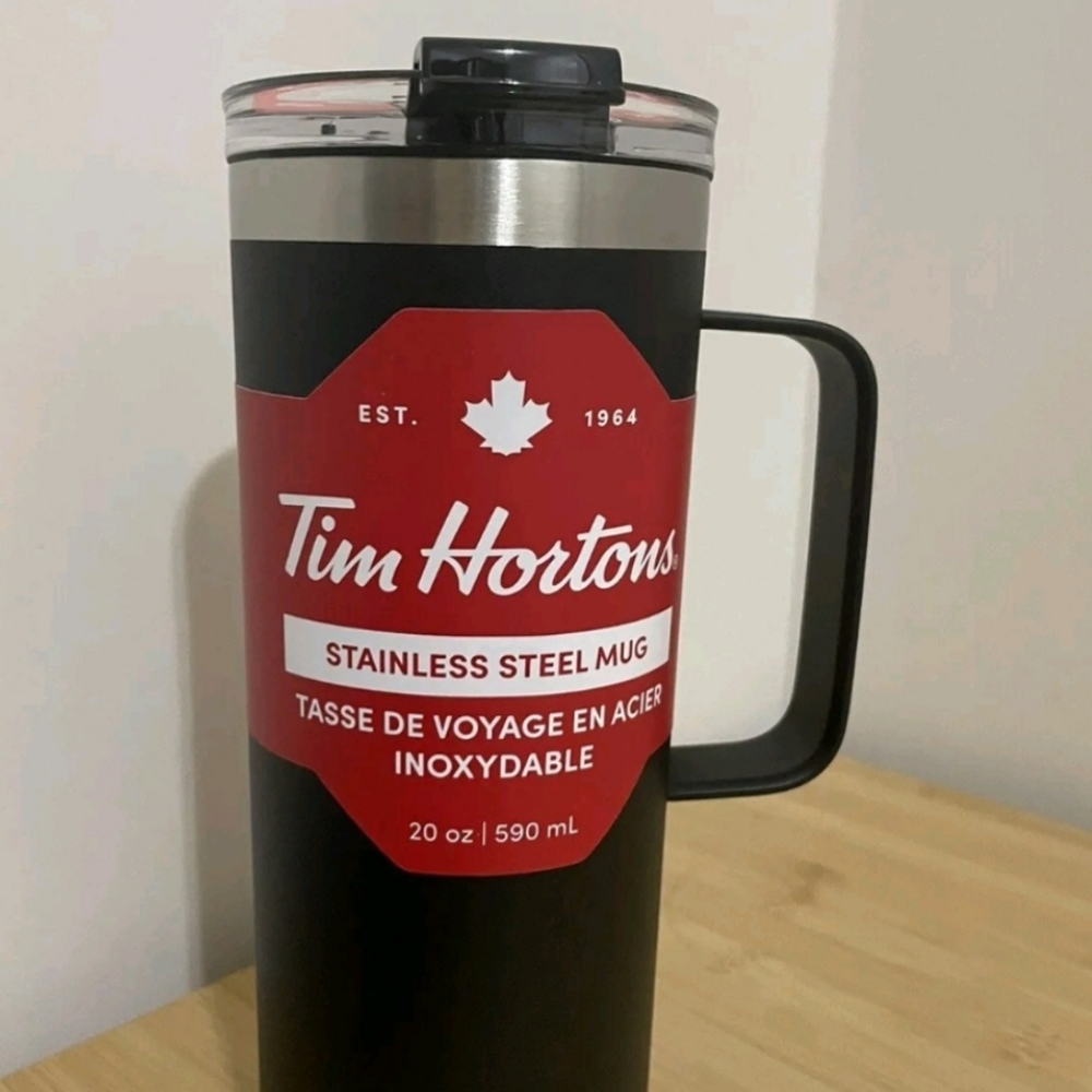 Brand New 2023 Tim Hortons Stainless Steel Mug 590ml Vacuum Insulat